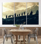 41574-MGV-CV-36X24-Lord of the Rings Silhouette Wall Art Capturing the Epic Quest Through Middle-Earth - The Fellowship's Journey Canvas Print