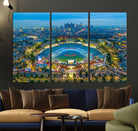 78144-MGV-CV-36X24-Los Angeles Dodgers Wall Art Canvas, Dodger Stadium Wall Art Canvas Print - MLB Baseball Stadium