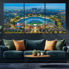 78144-MGV-CV-36X24-Los Angeles Dodgers Wall Art Canvas, Dodger Stadium Wall Art Canvas Print - MLB Baseball Stadium