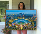 78144-MGV-CV-36X24-Los Angeles Dodgers Wall Art Canvas, Dodger Stadium Wall Art Canvas Print - MLB Baseball Stadium