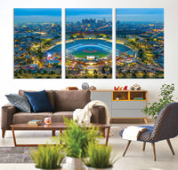 Los Angeles Dodgers Wall Art Canvas, Dodger Stadium Wall Art Canvas Print - MLB Baseball Stadium