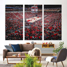 Louisville Cardinals Basketball Print Canvas - Louisville KFC Yum Center Arena Wall Art Canvas Print