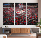 Louisville Cardinals Basketball Print Canvas - Louisville KFC Yum Center Arena Wall Art Canvas Print