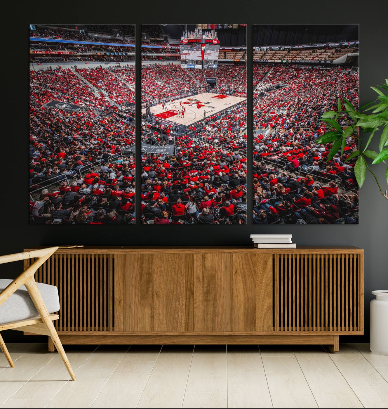 Louisville Cardinals Basketball Print Canvas - Louisville KFC Yum Center Arena Wall Art Canvas Print
