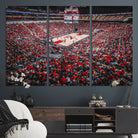 Louisville Cardinals Basketball Print Canvas - Louisville KFC Yum Center Arena Wall Art Canvas Print