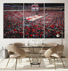 Louisville Cardinals Basketball Print Canvas - Louisville KFC Yum Center Arena Wall Art Canvas Print