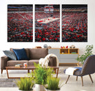 Louisville Cardinals Basketball Print Canvas - Louisville KFC Yum Center Arena Wall Art Canvas Print
