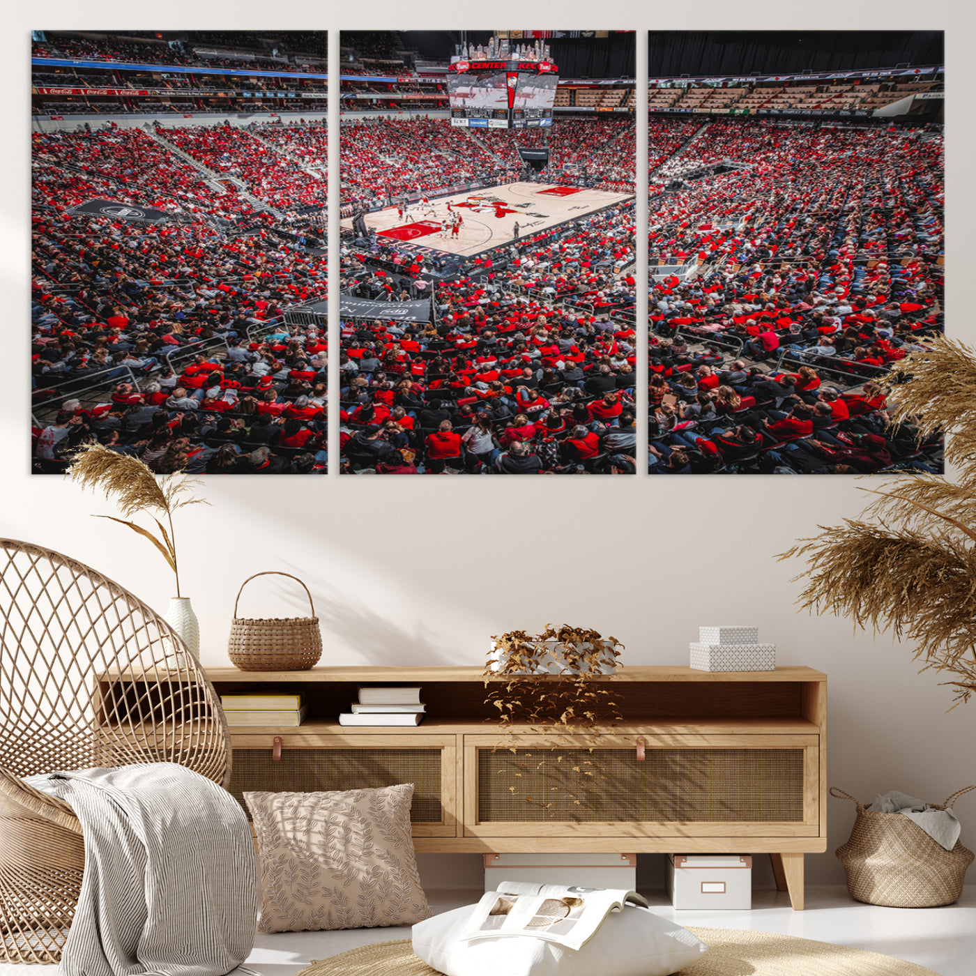 78136-MGV-CV-36X24-Louisville Cardinals Basketball Print Canvas - Louisville KFC Yum Center Arena Wall Art Canvas Print