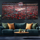 78136-MGV-CV-36X24-Louisville Cardinals Basketball Print Canvas - Louisville KFC Yum Center Arena Wall Art Canvas Print