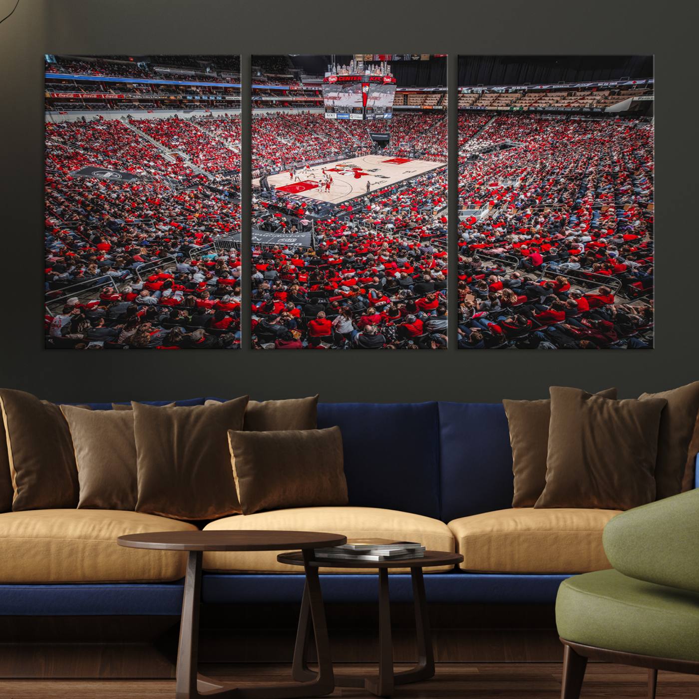 78136-MGV-CV-36X24-Louisville Cardinals Basketball Print Canvas - Louisville KFC Yum Center Arena Wall Art Canvas Print