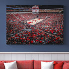 Louisville Cardinals Basketball Print Canvas - Louisville KFC Yum Center Arena Wall Art Canvas Print