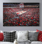Louisville Cardinals Basketball Print Canvas - Louisville KFC Yum Center Arena Wall Art Canvas Print