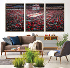 78136-MGV-CV-36X24-Louisville Cardinals Basketball Print Canvas - Louisville KFC Yum Center Arena Wall Art Canvas Print