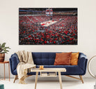 Louisville Cardinals Basketball Print Canvas - Louisville KFC Yum Center Arena Wall Art Canvas Print