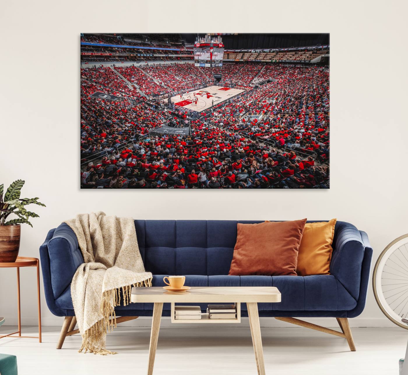 Louisville Cardinals Basketball Print Canvas - Louisville KFC Yum Center Arena Wall Art Canvas Print