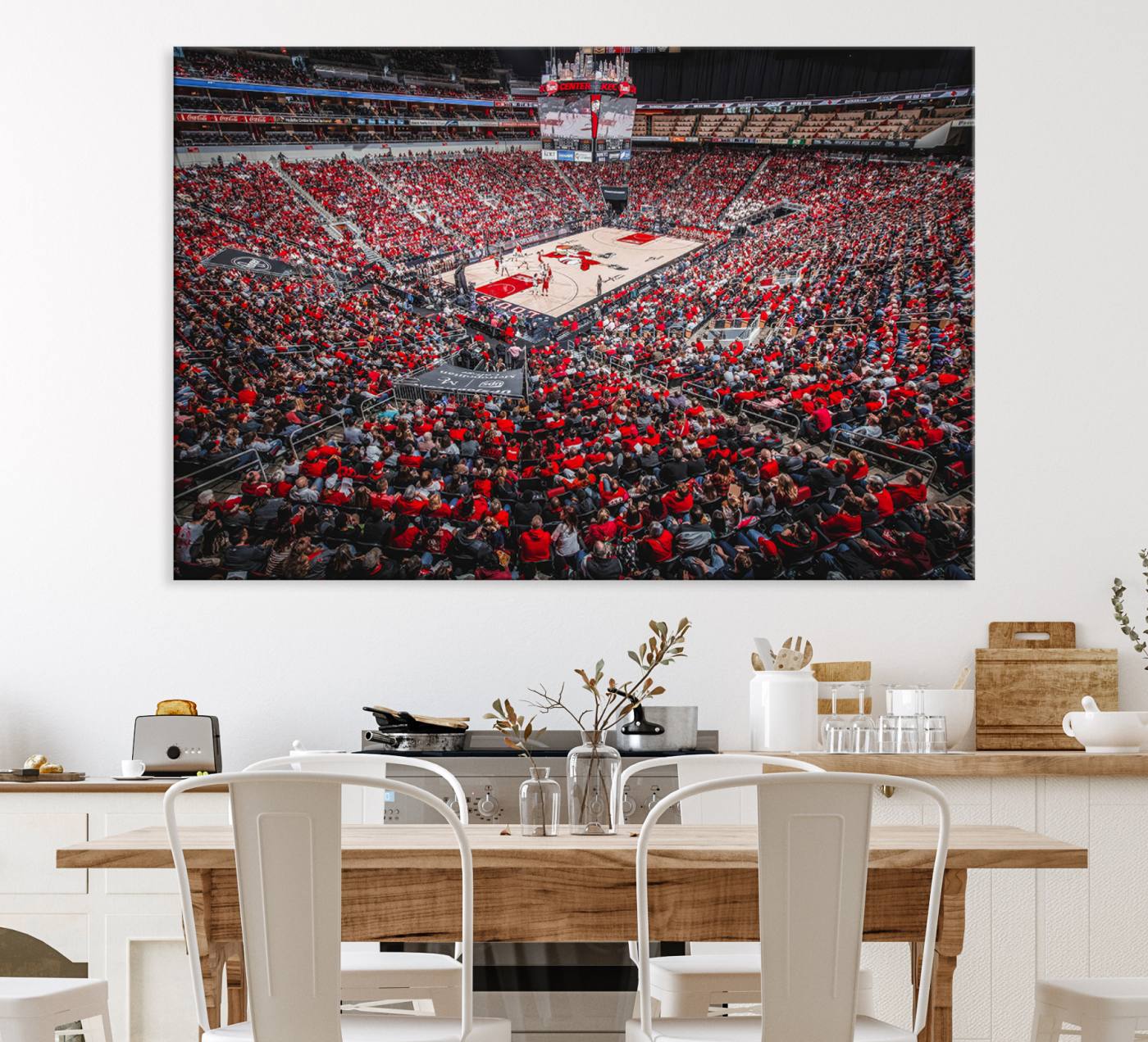 Louisville Cardinals Basketball Print Canvas - Louisville KFC Yum Center Arena Wall Art Canvas Print