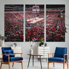 Louisville Cardinals Basketball Print Canvas - Louisville KFC Yum Center Arena Wall Art Canvas Print