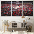 Louisville Cardinals Basketball Print Canvas - Louisville KFC Yum Center Arena Wall Art Canvas Print
