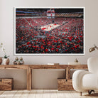 78136-MGV-FC-36X24_White-Louisville Cardinals Basketball Print Canvas - Louisville KFC Yum Center Arena Wall Art Canvas Print