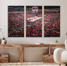 78136-MGV-FC-48X32-3P_Natural-Louisville Cardinals Basketball Print Canvas - Louisville KFC Yum Center Arena Wall Art Canvas Print