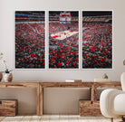 78136-MGV-FC-48X32-3P_White-Louisville Cardinals Basketball Print Canvas - Louisville KFC Yum Center Arena Wall Art Canvas Print