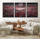 78136-MGV-FC-60X30-3P_Black-Louisville Cardinals Basketball Print Canvas - Louisville KFC Yum Center Arena Wall Art Canvas Print
