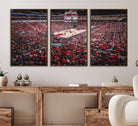 78136-MGV-FC-60X30-3P_Walnut-Louisville Cardinals Basketball Print Canvas - Louisville KFC Yum Center Arena Wall Art Canvas Print