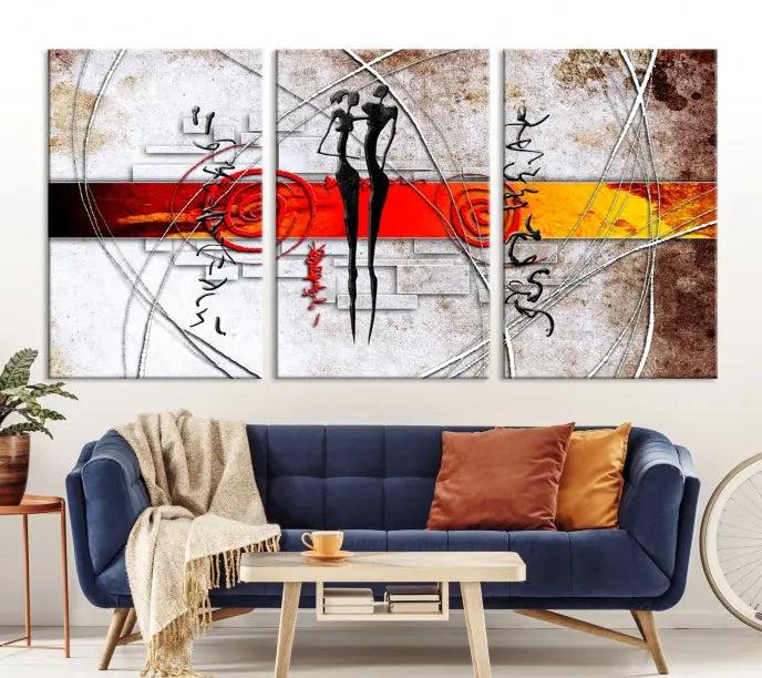 Love Abstract Wall Art Canvas Print 