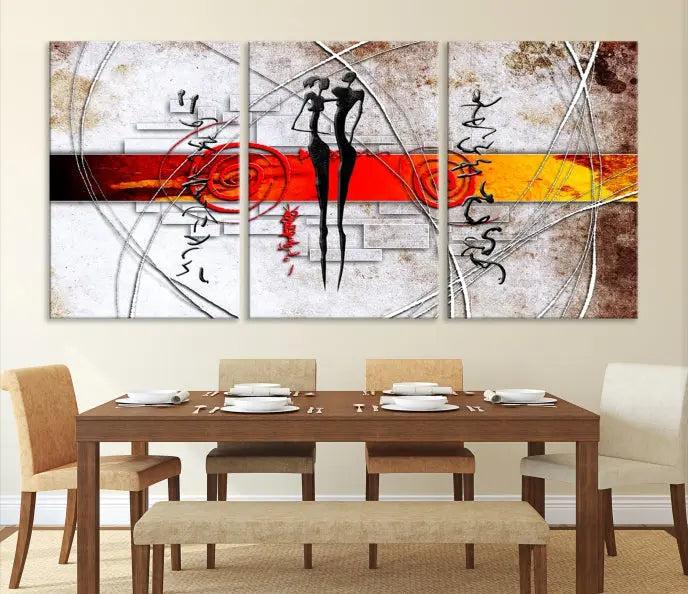 Love Abstract Wall Art Canvas Print 