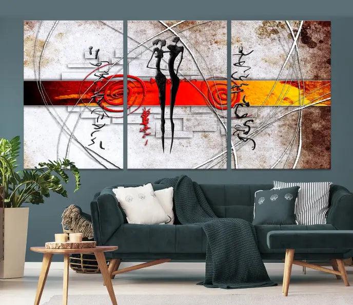 Love Abstract Wall Art Canvas Print 