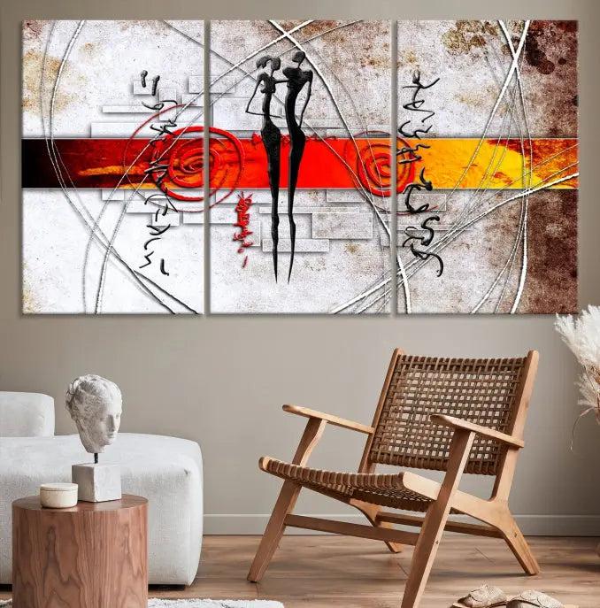 Love Abstract Wall Art Canvas Print 