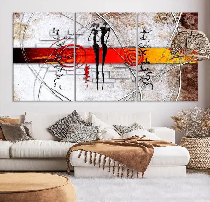 Love Abstract Wall Art Canvas Print 