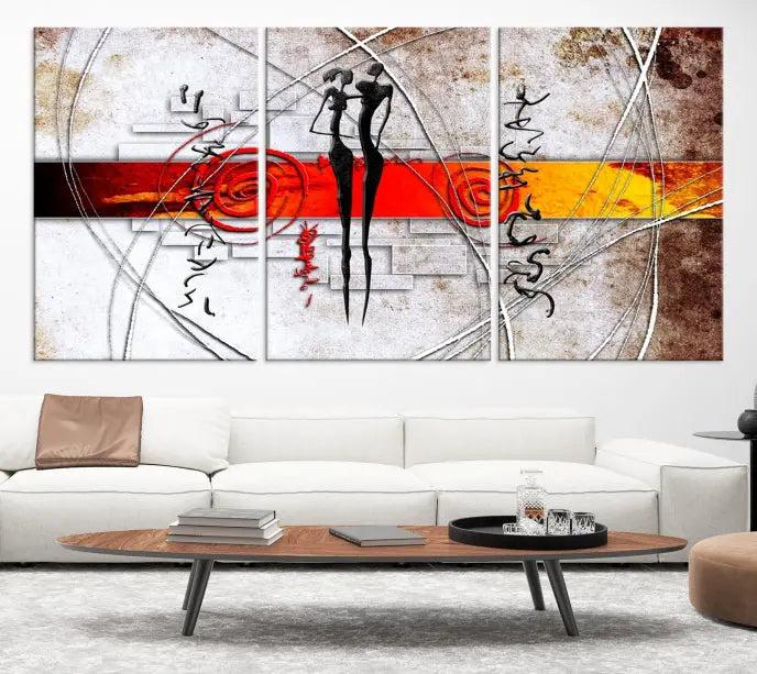 Love Abstract Wall Art Canvas Print 