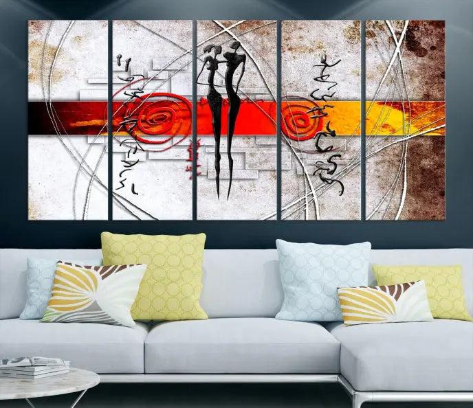 Love Abstract Wall Art Canvas Print 