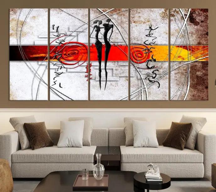 Love Abstract Wall Art Canvas Print 