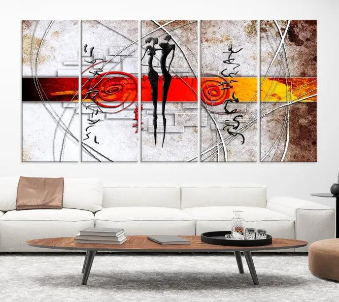 Love Abstract Wall Art Canvas Print 