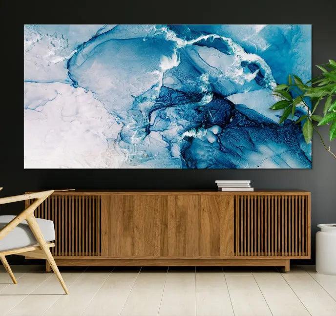 The "Marble Effect Wall Art Abstract Canvas Wall Art Print" is a triptych featuring museum-quality canvases with UV-protective coating.