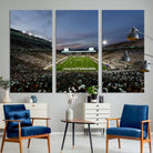 Michigan State Spartans Football Team Print - East Lansing Spartan Stadium Canvas Print