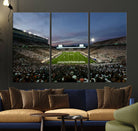 Michigan State Spartans Football Team Print - East Lansing Spartan Stadium Canvas Print