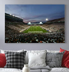 Michigan State Spartans Football Team Print - East Lansing Spartan Stadium Canvas Print