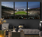 Michigan State Spartans Football Team Print - East Lansing Spartan Stadium Canvas Print