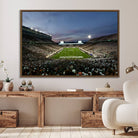 90831-MGV-FC-36X24_Walnut-Michigan State Spartans Football Team Print - East Lansing Spartan Stadium Canvas Print