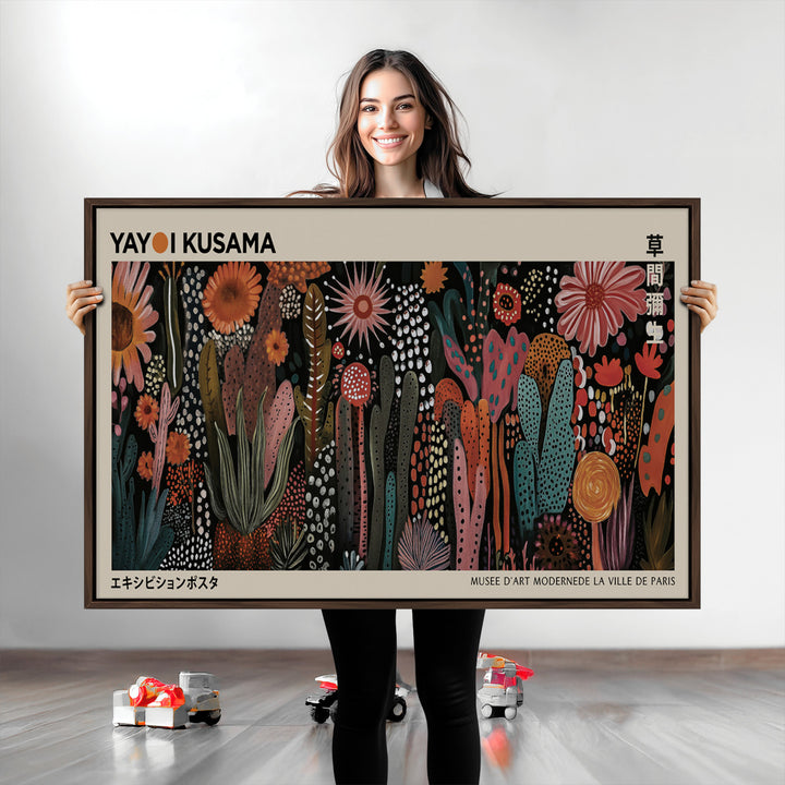 Modern Japanese Wall Art Print Yayoi Kusama Canvas Wall Art Abstract Mount Fuji Canvas Print Japanese Landscape Art Printing