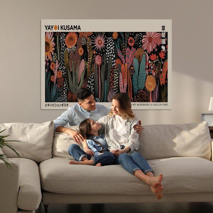 Modern Japanese Wall Art Print Yayoi Kusama Canvas Wall Art Abstract Mount Fuji Canvas Print Japanese Landscape Art Printing