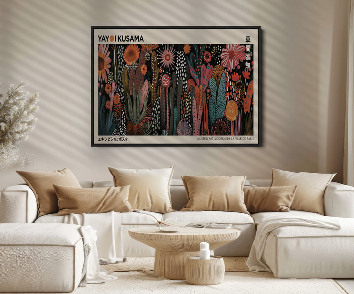 Modern Japanese Wall Art Print Yayoi Kusama Canvas Wall Art Abstract Mount Fuji Canvas Print Japanese Landscape Art Printing