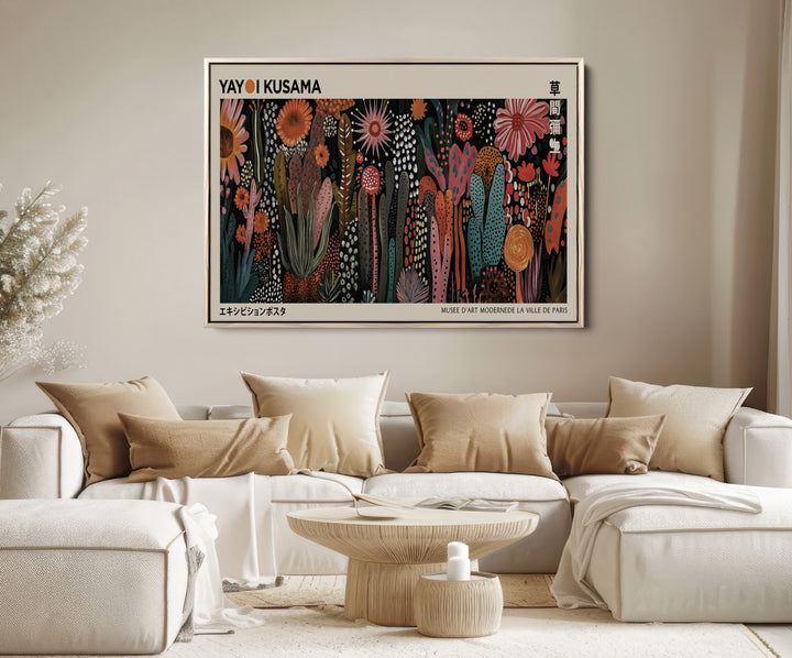 Modern Japanese Wall Art Print Yayoi Kusama Canvas Wall Art Abstract Mount Fuji Canvas Print Japanese Landscape Art Printing