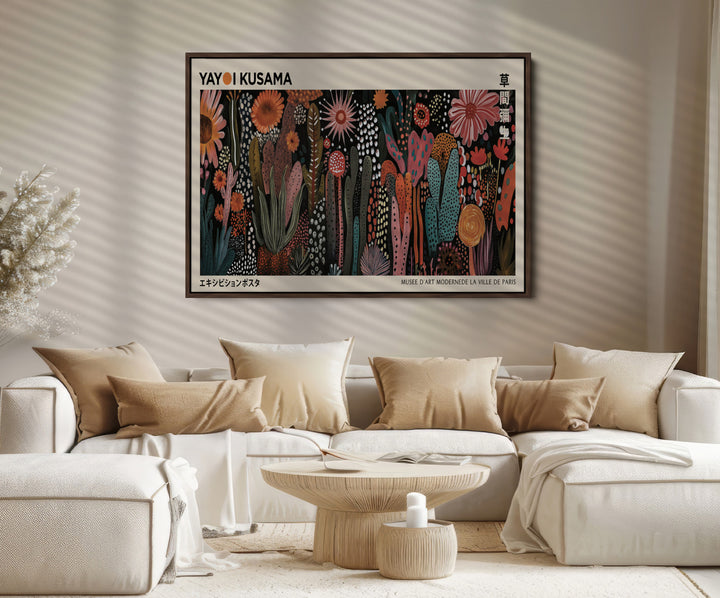 Modern Japanese Wall Art Print Yayoi Kusama Canvas Wall Art Abstract Mount Fuji Canvas Print Japanese Landscape Art Printing