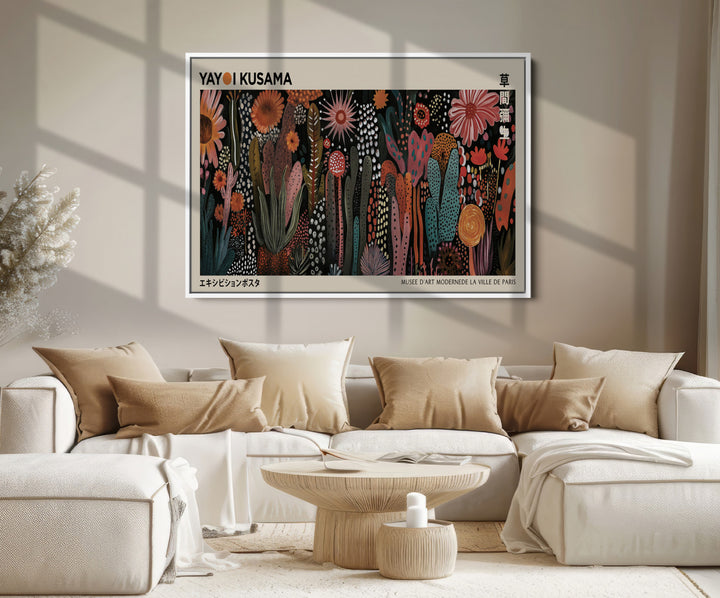 Modern Japanese Wall Art Print Yayoi Kusama Canvas Wall Art Abstract Mount Fuji Canvas Print Japanese Landscape Art Printing