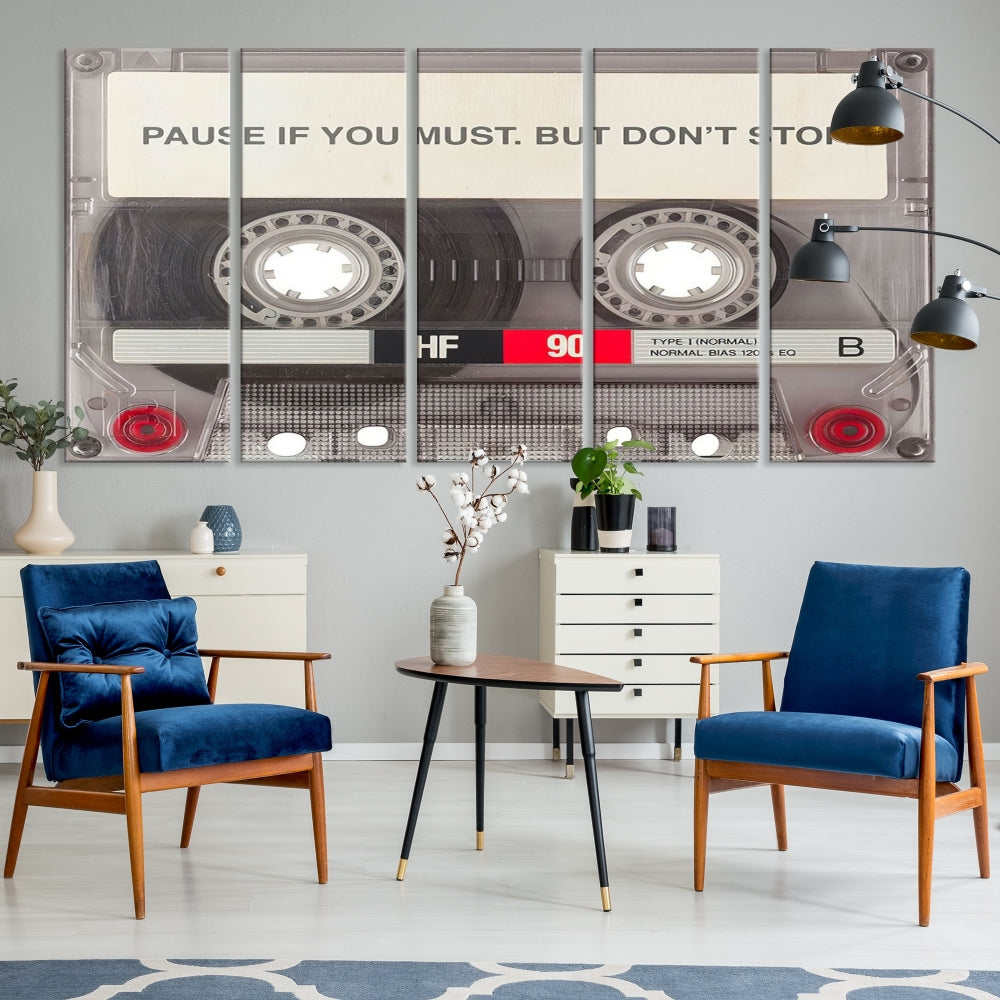 Edit-Images-Music Cassette Iconic Wall Art Canvas Print