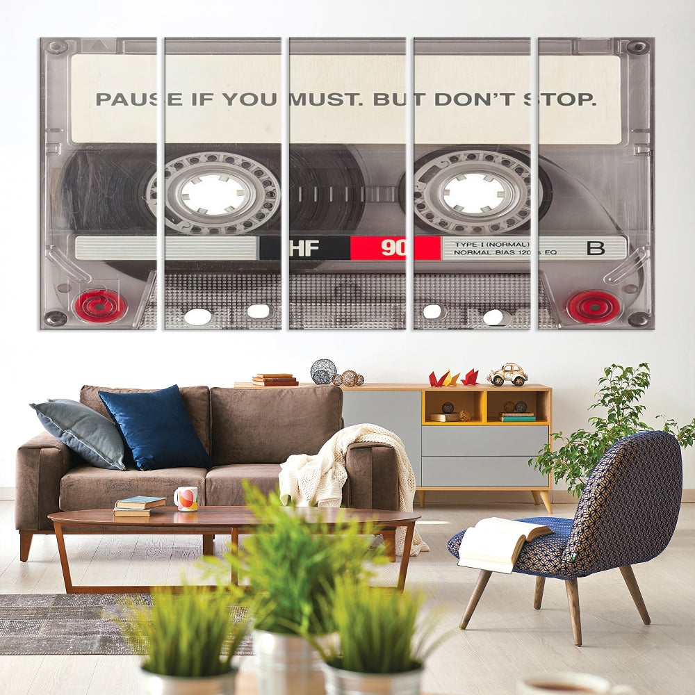 Edit-Images-Music Cassette Iconic Wall Art Canvas Print